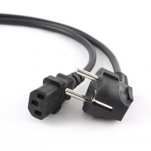 Кабель питания Cablexpert PC-186-VDE-3M, 3м, Schuko- C13, VDE, 10А, Сечение провода: 0,75 мм2, черный, с заземлением {75} (037853)