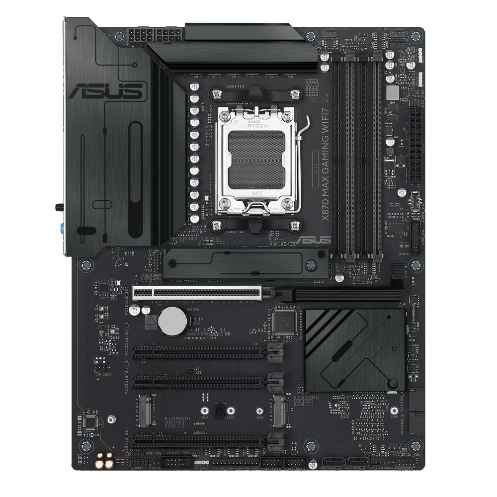 Материнская плата ASUS X870 MAX GAMING WIFI7 AM5 ATX 4xDDR5 4хPCIEx16 PCIEx1 4xM.2 2xUSB-C HDMI 2.5GLAN Wi-Fi 7 — изображение 2
