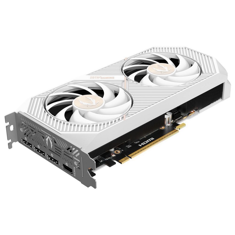 Видеокарта Zotac RTX5070 TWIN EDGE OC WHITE ED 12GB GDDR7 192bit 3xDP HDMI 2FAN PREMIUM PACK — изображение 3