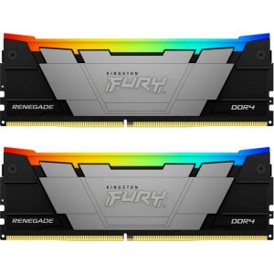 Модуль памяти Kingston 16GB DDR4 3200 FURY Renegade RGB Black XMP Non-ECC Unbuffered DIMM (Kit 2*8gb) 1RX8 16-18-18 1.35V 288-pin 8Gbit