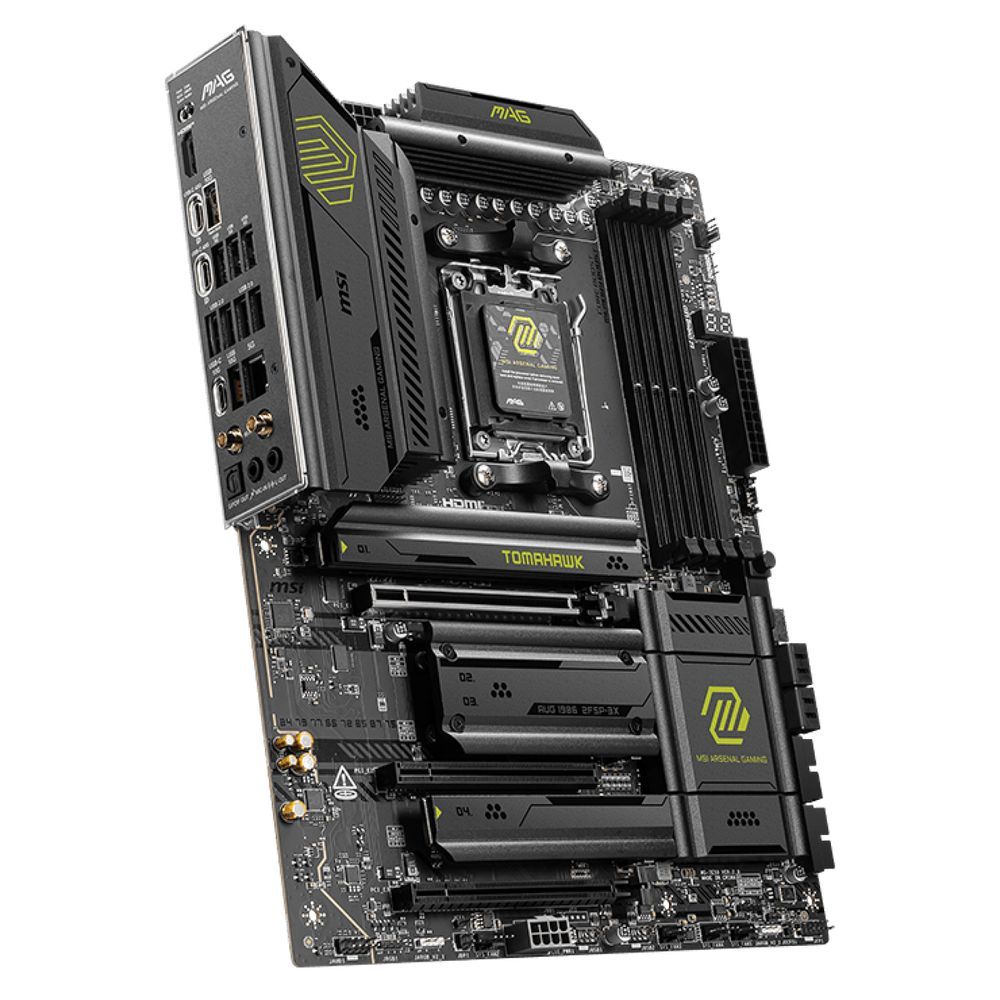 Материнская плата MSI MAG X870E TOMAHAWK WIFI X870E, AM5, 4*DDR5, 3*PCIEx16, 4*M.2, 4*TypeC, 2*USB3.2Gen2, 7*USB3.2Gen1, 8*USB2.0, 4*SATA3.0, 5G, Type-C(DP), HDMI, ATX, RTL — изображение 4