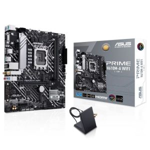 Материнская плата ASUS PRIME H610M-A WIFI LGA1700 mATX 2xDDR5 PCIEx16 PCIEx1 2xM.2 DP HDMI VGA GLAN Wi-Fi 5