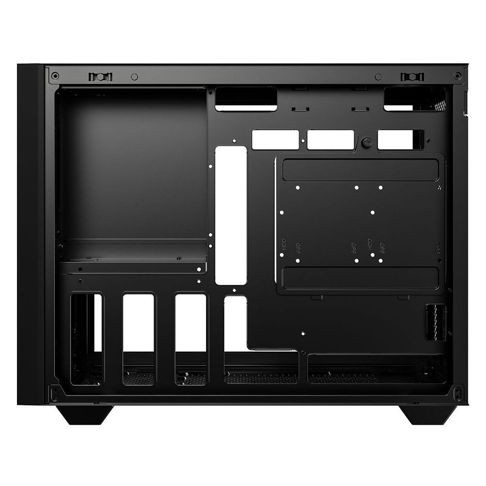 Корпус Case ID-Cooling FLOW 500 Black mATX/ win TG/no fan/ Gen2 Type C/ CPU180mm/ GPU 403mm/ no PSU — изображение 4