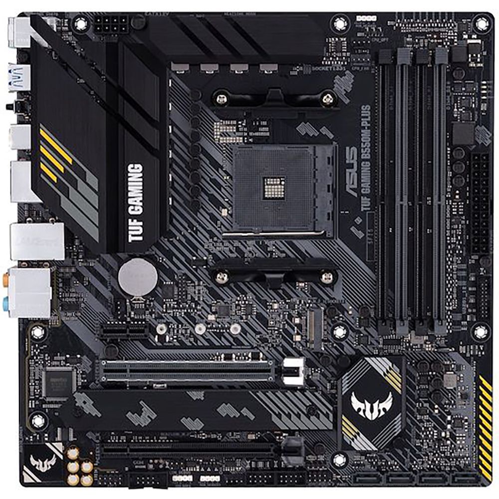 Материнская плата ASUS TUF GAMING B550M-PLUS, RTL {10} AM4 mini-ATX 4xDDR4 2xPCIEx16 1xPCIEx1 2xM.2 USB-C HDMI DP 2.5GLAN — изображение 4