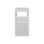 USB накопитель Kingston 256GB DataTraveler 3.0, металл, серебристый