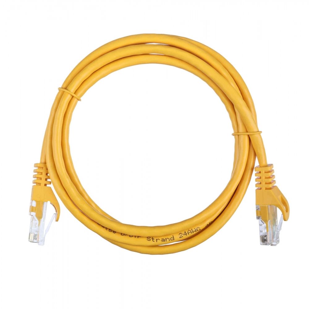 Патч-корд ACD-LPU5E-15Y Cat5e UTP 24AWG 4Pair, 7/0.18мм CCA Желтый,1.5м, (741470)