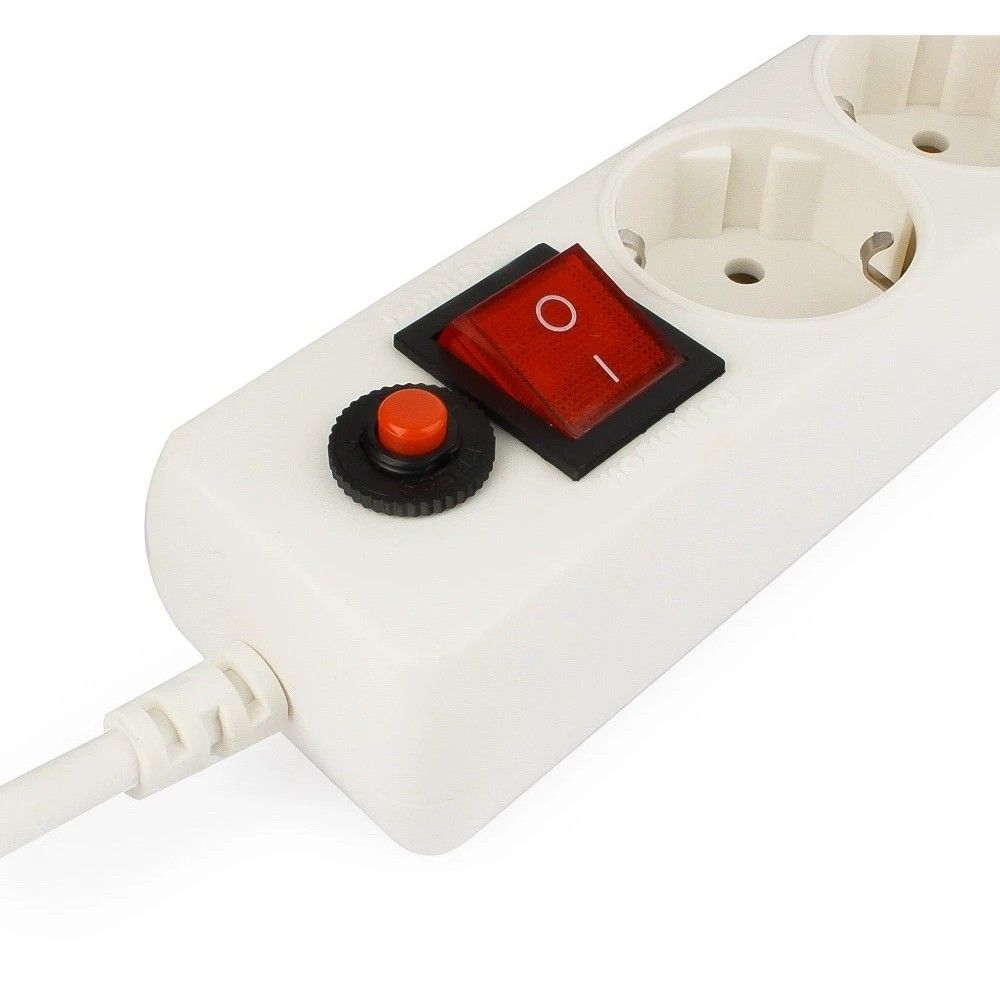 Сетевой фильтр Гарнизон ECL-5-U2-W-1.8 белый, 2 розетки USB A (12 Вт Max), 5 розеток Schuko (евро), 10А, 1,8м, ур.защиты 4, пакет — изображение 3