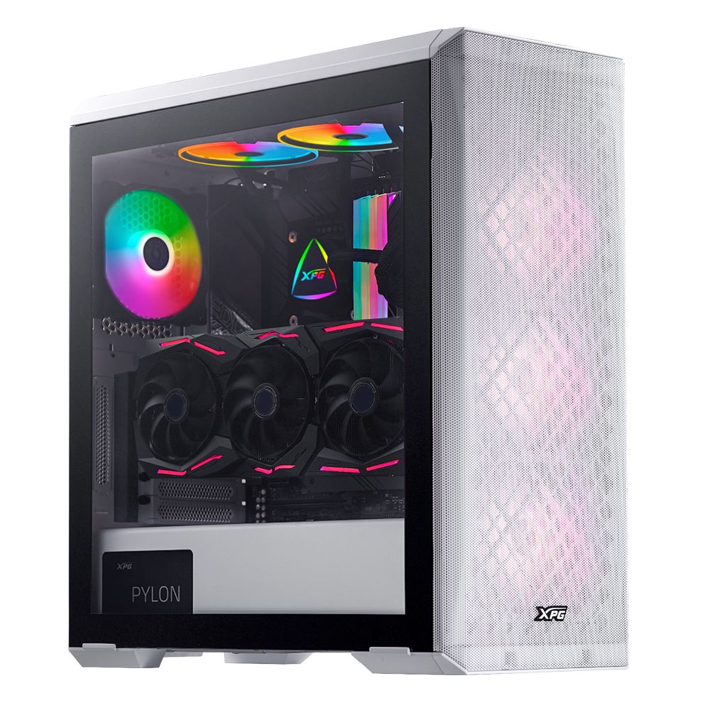 Корпус для ПК XPG Bad Pack DEFENDER WHITE (DEFENDER-WHCWW) (Midi-Tower, белый, TG, 120mm fan*3) bp — изображение 11