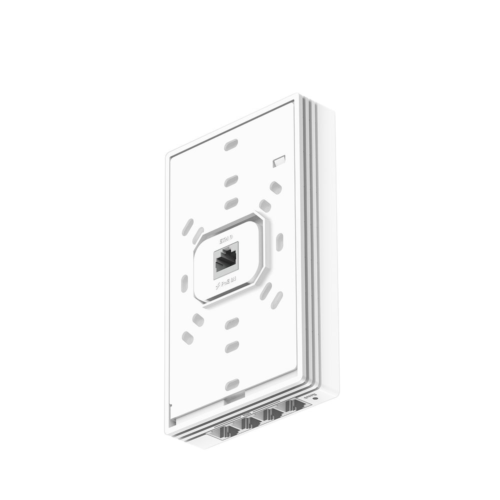 Точка доступа Wi-Fi CUDY AX3000 Gigabit Wall-Plate Wi-Fi 6 Access Point AX3000 Dual Band Wi-Fi 6 Wall Plate Access Point, Chipset MT7981+MT7531AE+MT7976CN, 802.11ax/ac/a/b/g/n, 2402Mbps at 5GHz + 574Mbps at 2.4GHz, 1 x Gigabit PoE-IN Port, 802.3af / at, 4 x Gigabit RJ45 ports, LAN1 support PoE Out, Cudy Mesh Support — изображение 4