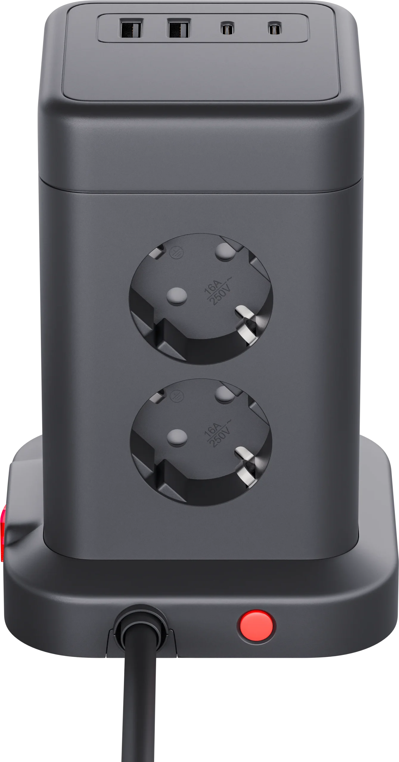 Сетевой фильтр ILS 453 3М 8 розеток 16A 2x(USB-A+USB-C) черный 99631 DEFENDER — изображение 6