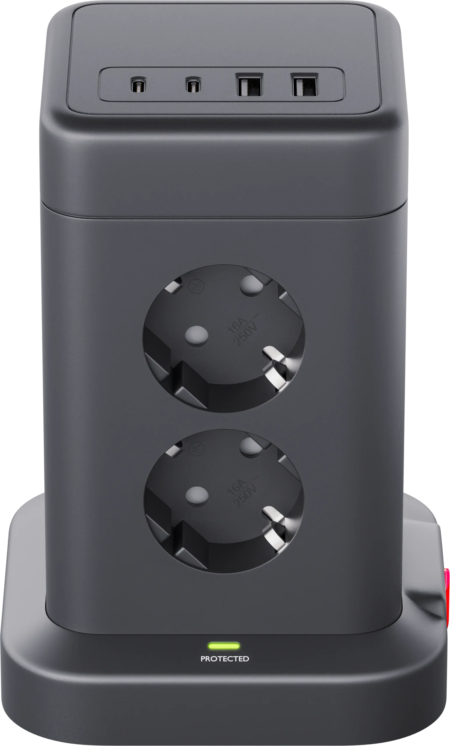Сетевой фильтр ILS 453 3М 8 розеток 16A 2x(USB-A+USB-C) черный 99631 DEFENDER — изображение 5