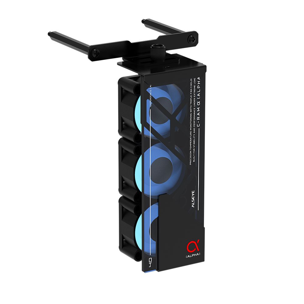 Вентилятор для процессора ALSEYE AS.03.08.0001 (C-RAM-Alpha-B) Product Size: 145.9 * 82 * 38.3mm Number of fans: 3 Size: 40 * 40 * 20mm Material: 1mm SPCC thick sheet metal Surface treatment: Powder coated black on the surface Box: Black Leaf: Milk white Luminous effect: internally emitting ARGB Speed: 1000-3500RPM Ou — изображение 5
