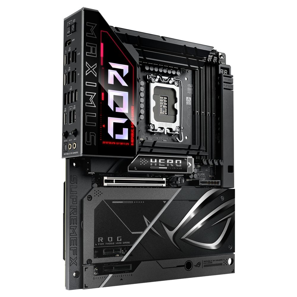 Материнская плата ASUS ROG MAXIMUS Z890 HERO BTF LGA1851 ATX 4хDDR5 PCIEx16 PCIEx4 PCIEx1 6xM.2 2xThunderbolt USB-C HDMI 2.5GLAN 5GLAN Wi-Fi 7 — изображение 7