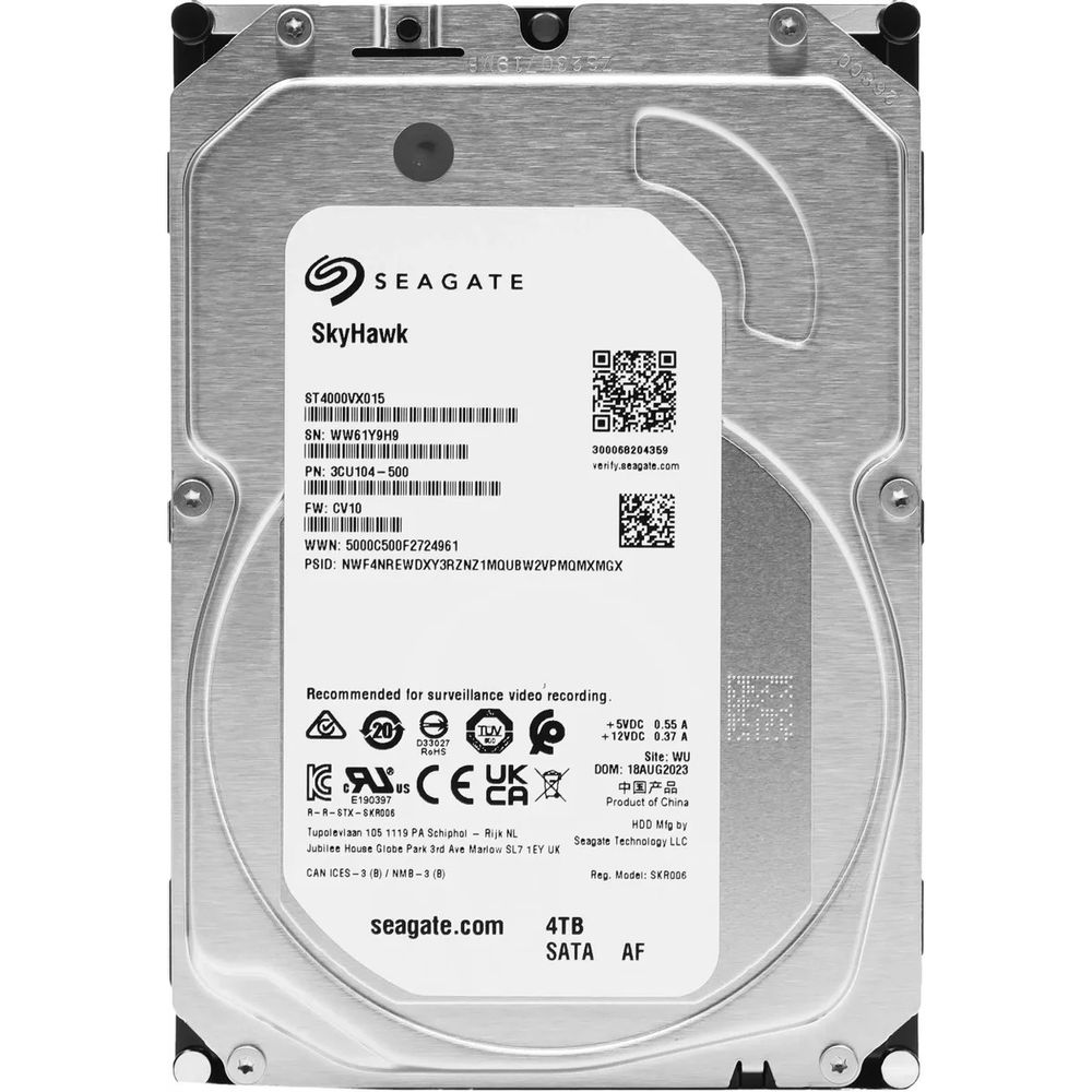 Жесткий диск Seagate 3.5" 4TB SkyHawk Surveillance HDD SATA 6Gb/s, 5900rpm, 256MB, 24x7, ( ST4000VX015.) — изображение 6