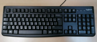 Клавиатура K120 USB 104кл. EN/RU черная/белая раскладка 920-002522 LOGITECH — изображение 2