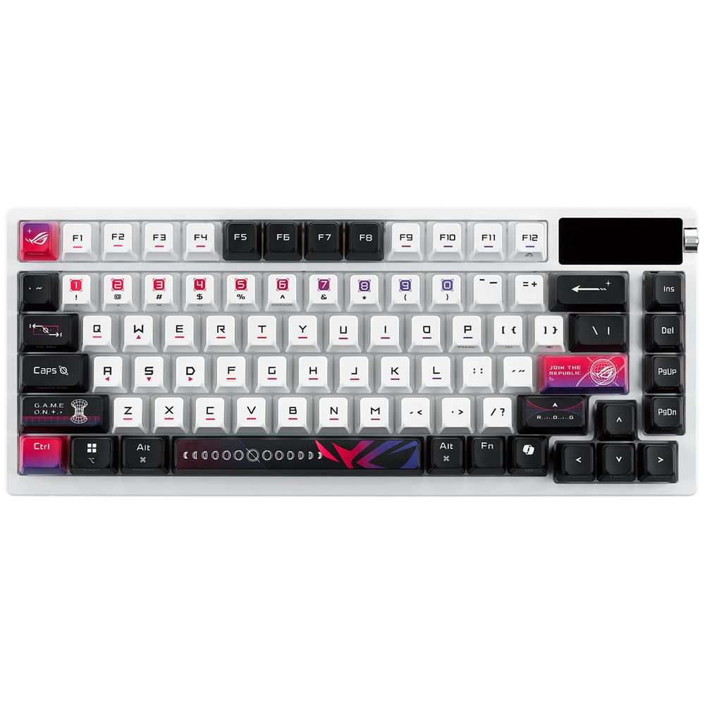 Клавиатура ASUS M704 ROG AZOTH X ROG NX Snow PBT 75% USB 2.4GHz BT — изображение 2
