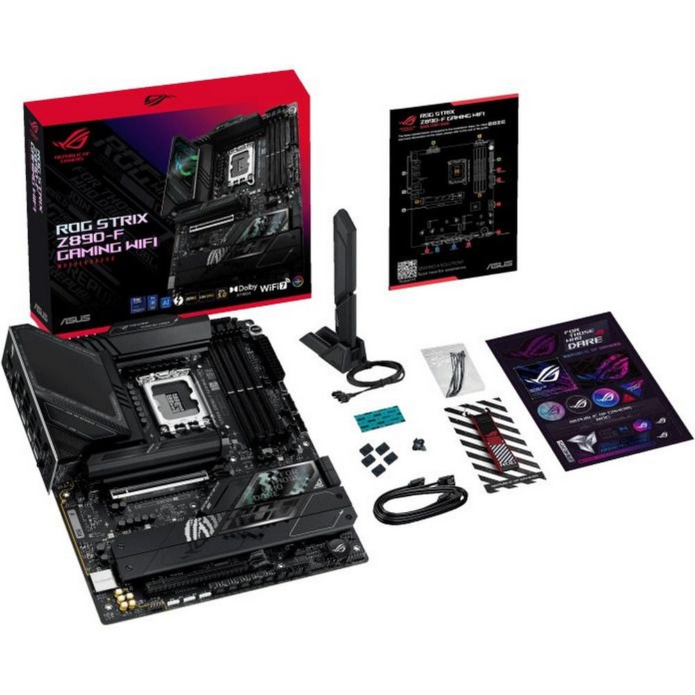 Материнская плата ASUS ROG STRIX Z890-F GAMING WIFI LGA1851 ATX 4xDDR5 2xPCIEx16 5xM.2 2xThunderbolt 2xUSB-C DP HDMI 2.5GLAN Wi-Fi 7 — изображение 9