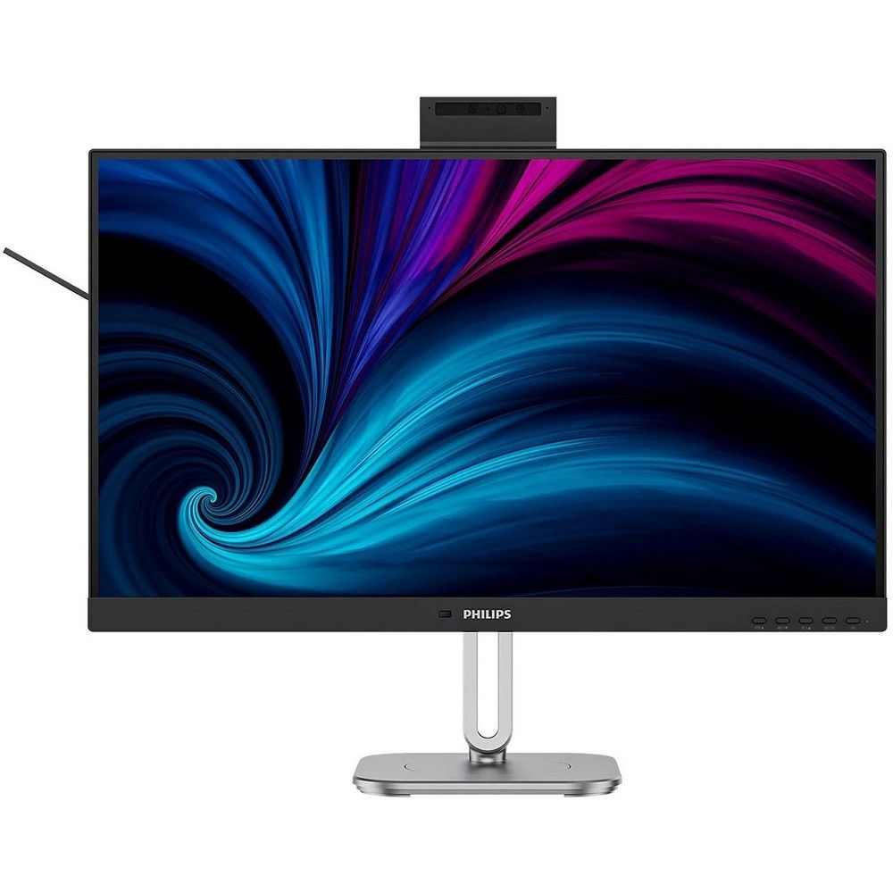 Монитор 27" PHILIPS 27B2U4601H Black IPS, 2560x1440, 120Hz, 4ms, 350сd/m, 1500:1 | HDMI(2.0), DP(1.4), Type-C(PD-100W), 4xUSB 3.2, RJ45, Cam 5Mp | HAS, Pivot, Swivel, InPSU, Speakers, Vesa 100, Black