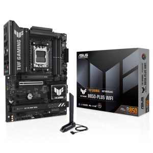 Материнская плата ASUS TUF GAMING B850-PLUS WIFI AM5 ATX 4xDDR5 2xPCIEx16 2xPCIEx1 3xM.2 USB-C DP HDMI 2.5GLAN Wi-Fi 7
