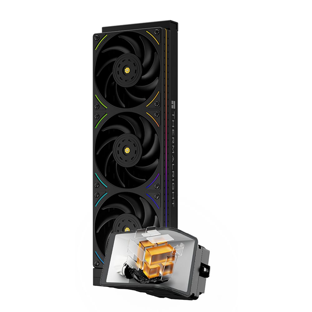 Жидкостная система охлаждения Thermalright Hyper Vision 360 Argb Black/ Display/ all Intel/AMD — изображение 3