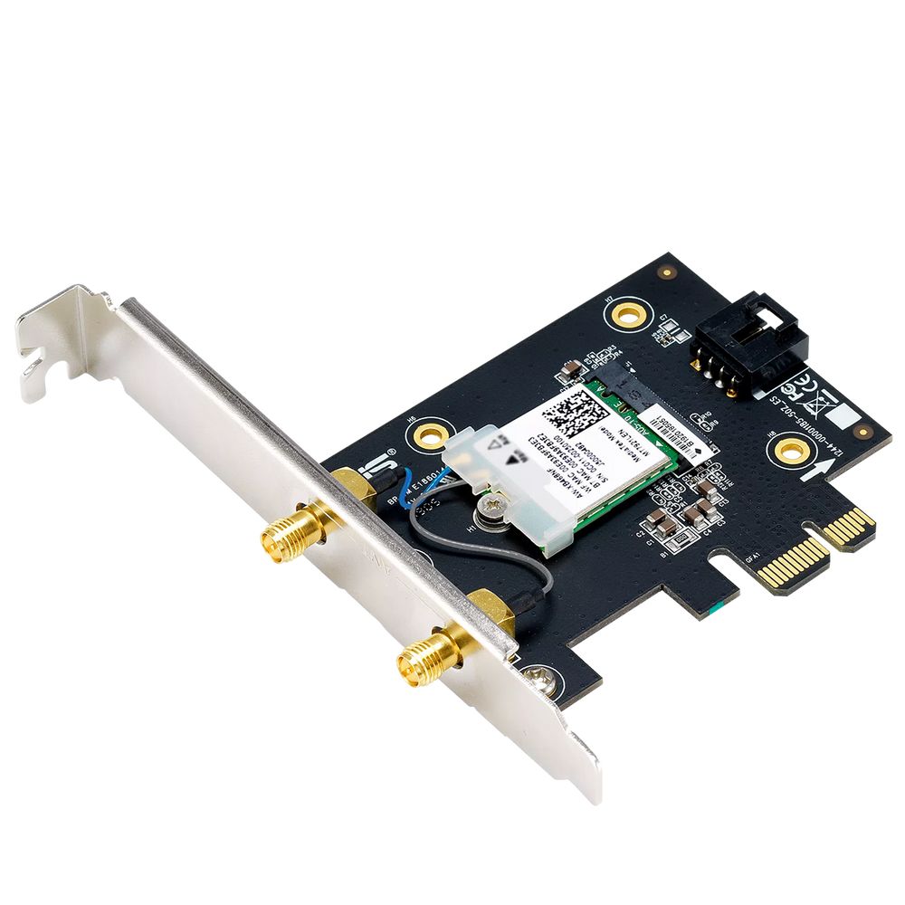 Сетевой адаптер ASUS PCE-BE6500 WiFi 7 Bluetooth 5.4 2882+2882+688Mbps 6GHz/5GHz/2.4GHz Адаптер беспроводной связи (Wi-Fi) — изображение 5