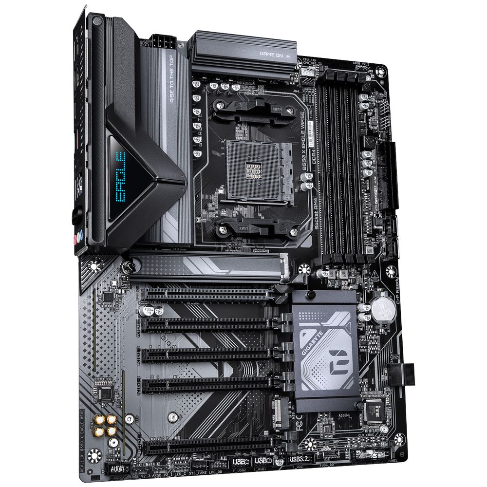 Материнская плата Gigabyte B550 X EAGLE WIFI6E B550, AM4, 4*DDR4, 1*PCIEx16, 4*PCIEx1, 2*M.2, 1*TypeC, 1*USB3.2Gen2, 3*USB3.2Gen1, 4*USB2.0, 6*SATA3.0, 2.5G, HDMI, ATX, RTL — изображение 3