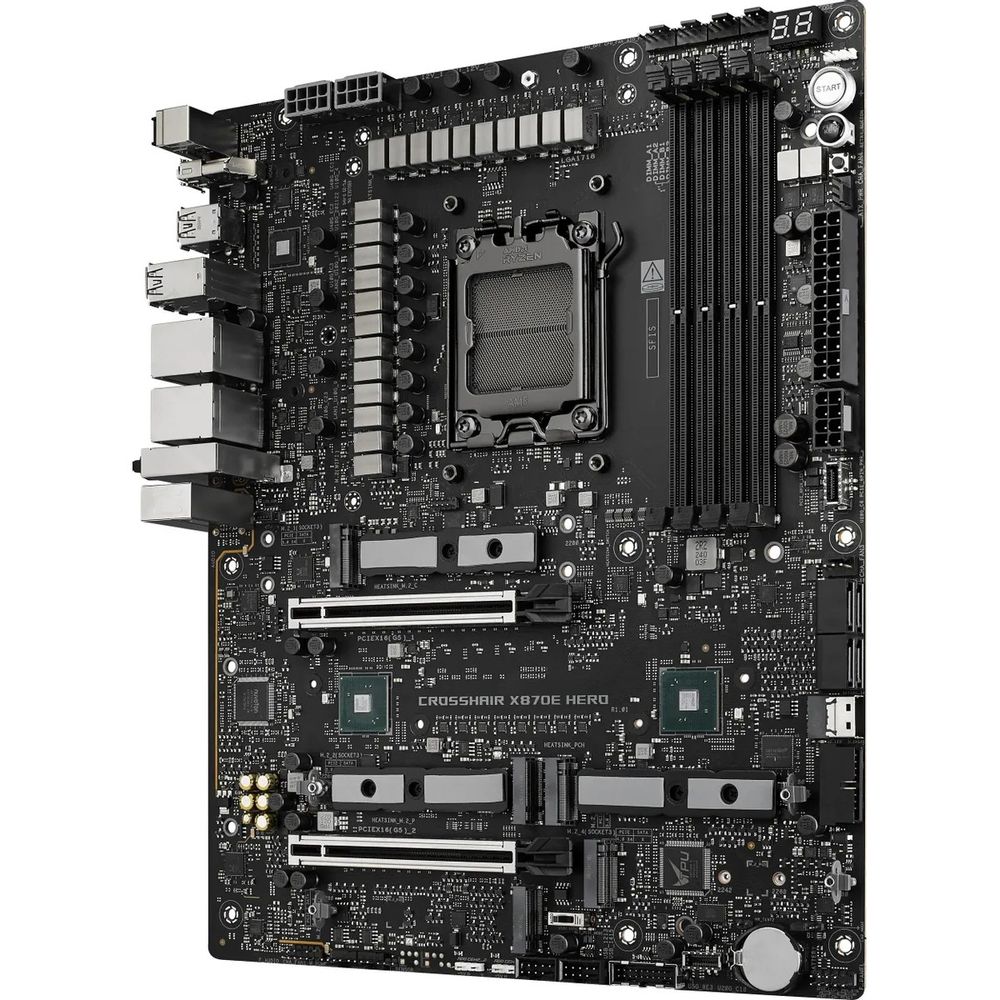 Материнская плата ASUS ROG CROSSHAIR X870E HERO AM5 ATX 4xDDR5 2xPCIEx16 5xM.2 4xUSB-C HDMI 2.5GLAN 5GLAN Wi-Fi 7 — изображение 10