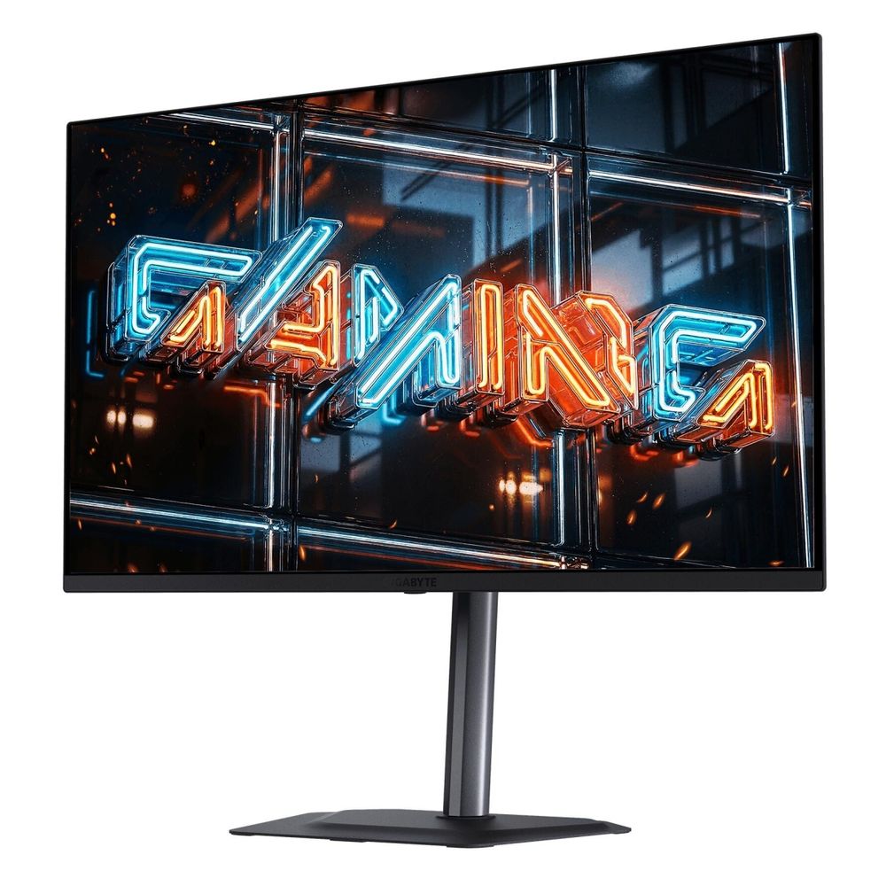 Монитор 31.5" Gigabyte MO32U24 EK Black (31,5 "QD-OLED, 10bits 3840 x 2160, 240Hz, 2xHDMI 2.1, DP 1.4, 3xUSB 3.2, USB Type-C (18Вт), 0,03 ms,178°/178°, 300 нит (типичная), 1000 нит (пиковая), 1,5 М:1, Pivot) — изображение 3
