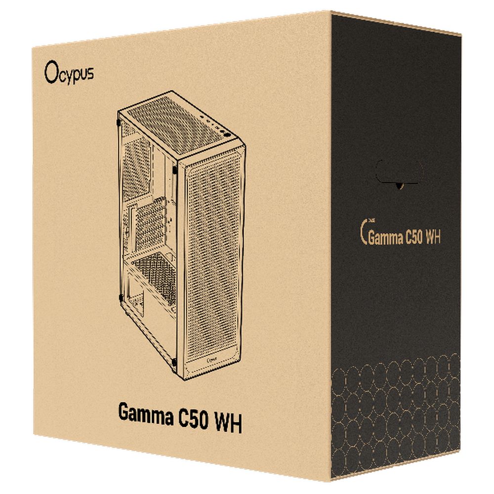 Корпус для ПК Case Ocypus Gamma C50 WH mATX / win / white / no PSU / Tempered Glass — изображение 7