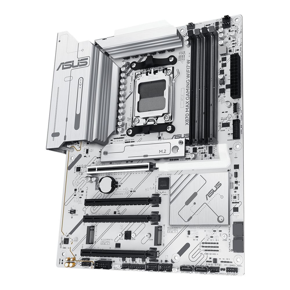 Материнская плата ASUS X870 MAX GAMING WIFI7 W AM5 ATX 4xDDR5 4хPCIEx16 PCIEx1 3xM.2 2 2xUSB-C HDMI 2.5GLAN WIFI 7 — изображение 3