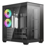 Корпус для ПК Ocypus Case Delta C74 BK ARGB ATX / win / black / 2 ARGB fans / no PSU /Tempered Glass