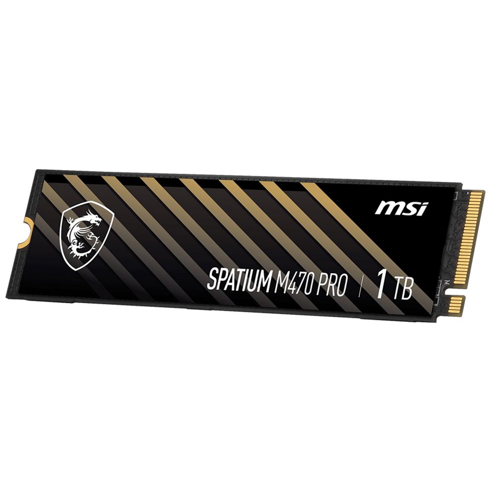 Твердотельный накопитель SSD MSI M.2 2280 1TB SPATIUM M470 PRO Client SSD S78-440L0J0-P83, PCIe Gen4x4 with NVMe — изображение 4