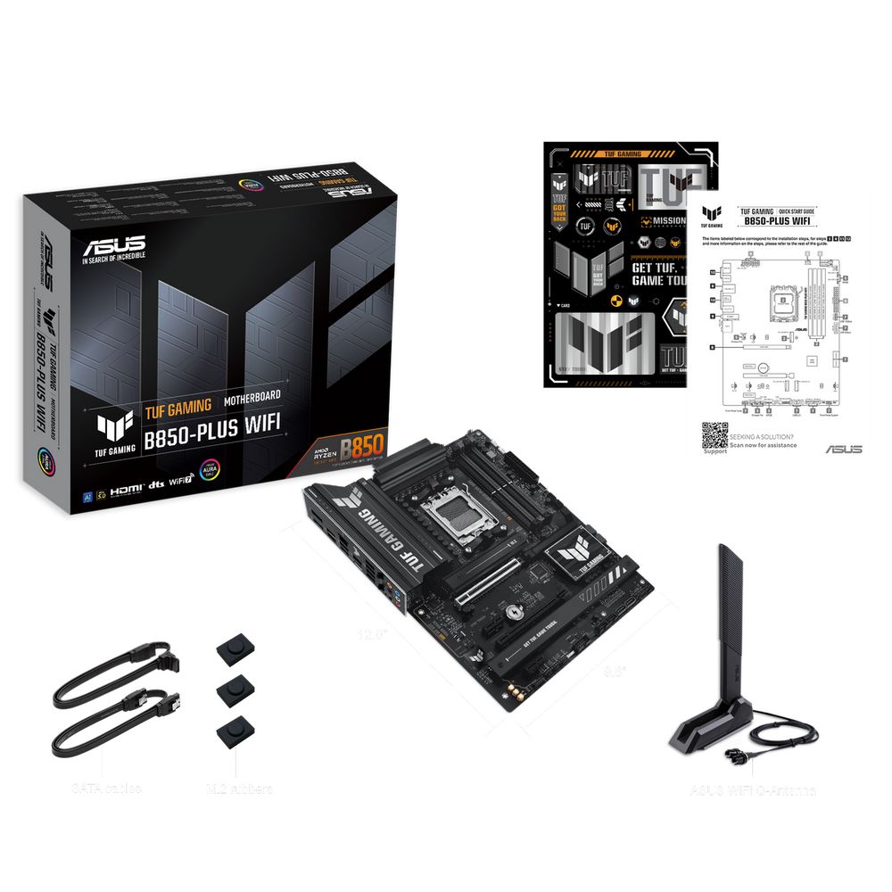 Материнская плата ASUS TUF GAMING B850-PLUS WIFI AM5 ATX 4xDDR5 2xPCIEx16 2xPCIEx1 3xM.2 USB-C DP HDMI 2.5GLAN Wi-Fi 7 — изображение 8