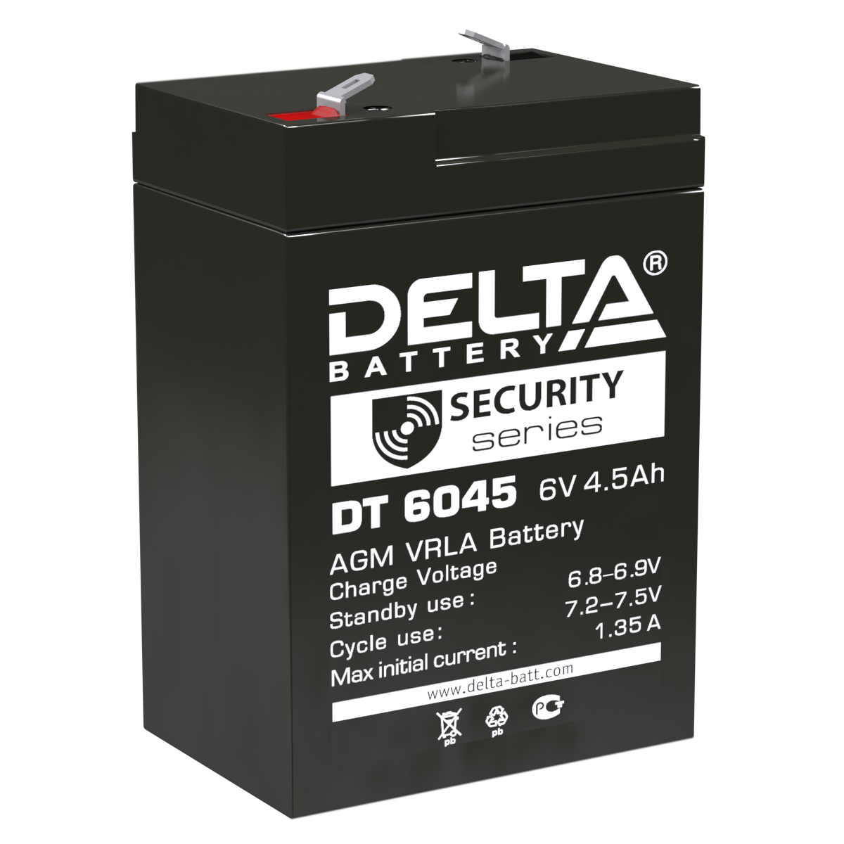 АКБ Delta DT 6045 (6V, 4,5Ah)