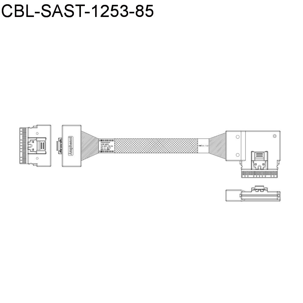 Кабель SuperMicro CBL-KIT-220U-TNR-22N Cable Kit with 11 NVMe cables for X12 Ultra 220U-TNR — изображение 4