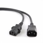 Кабель питания сист.блок-монитор Cablexpert PC-189-VDE, 1.8м, C13-C14, VDE, 10А, Сечение провода: 0,75 мм2, черный, с заземлением {100} (023757)