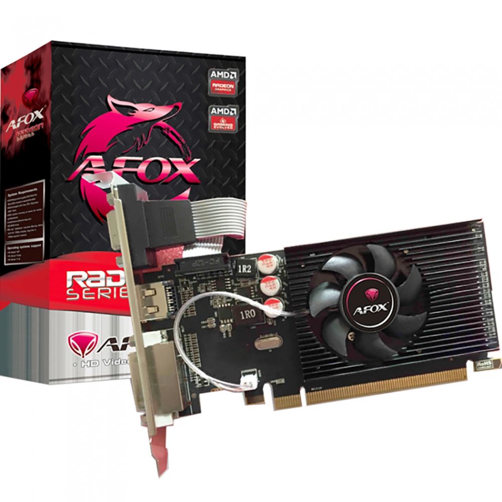 Видеокарта Afox R5 230 1GB DDR3 64bit VGA DVI HDMI 1FAN LP RTL