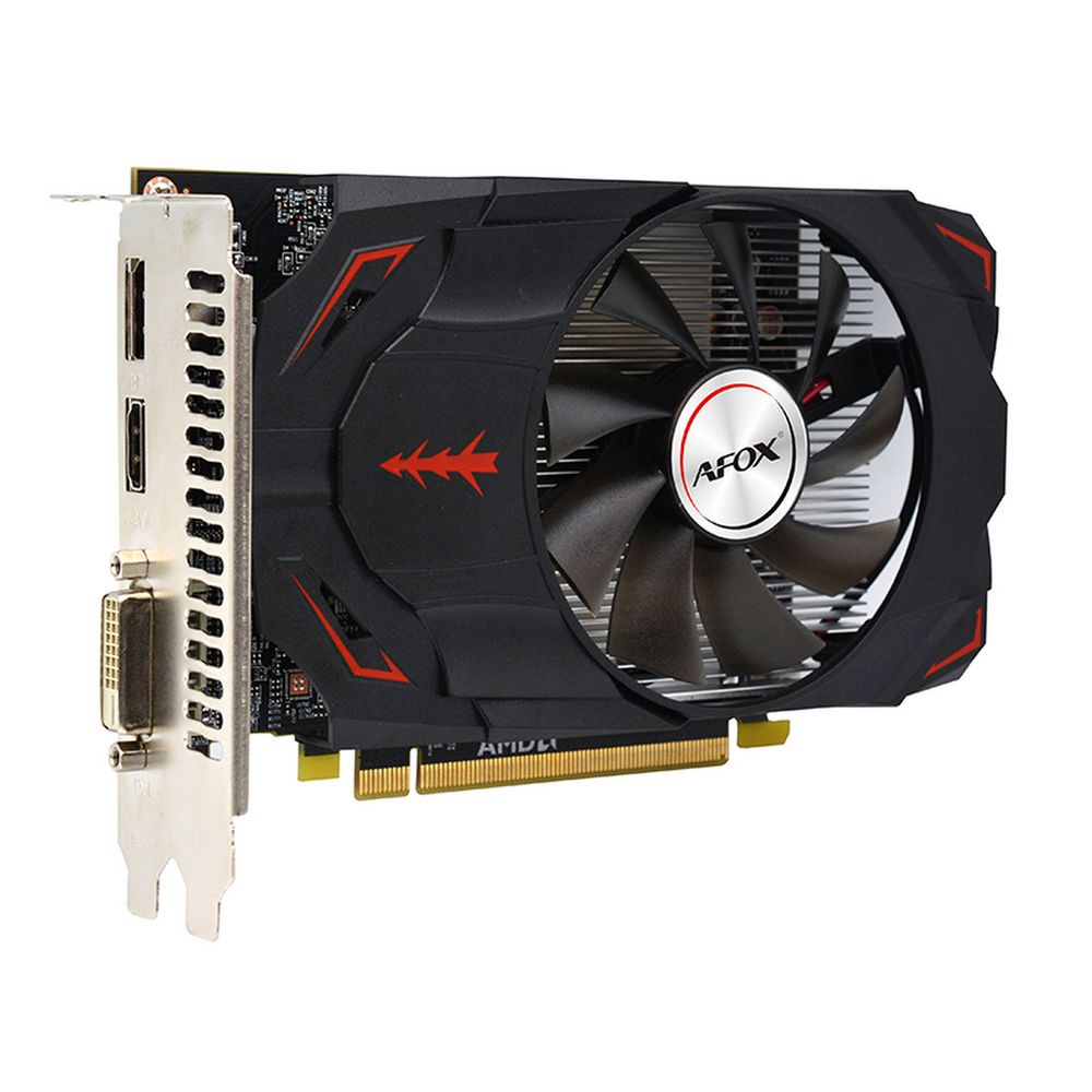 Видеокарта Afox RX550 4GB GDDR5 128bit DVI DP HDMI 1FAN RTL — изображение 4