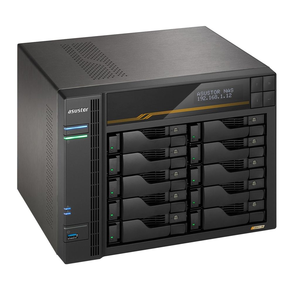 Платформа СХД ASUSTOR AS6810T 10 Bay 4xM.2 2x5GLAN 2x10GLAN 2x5GLAN 16GB (Max.64GB) DDR5 2xUSB-C 3xUSB — изображение 4