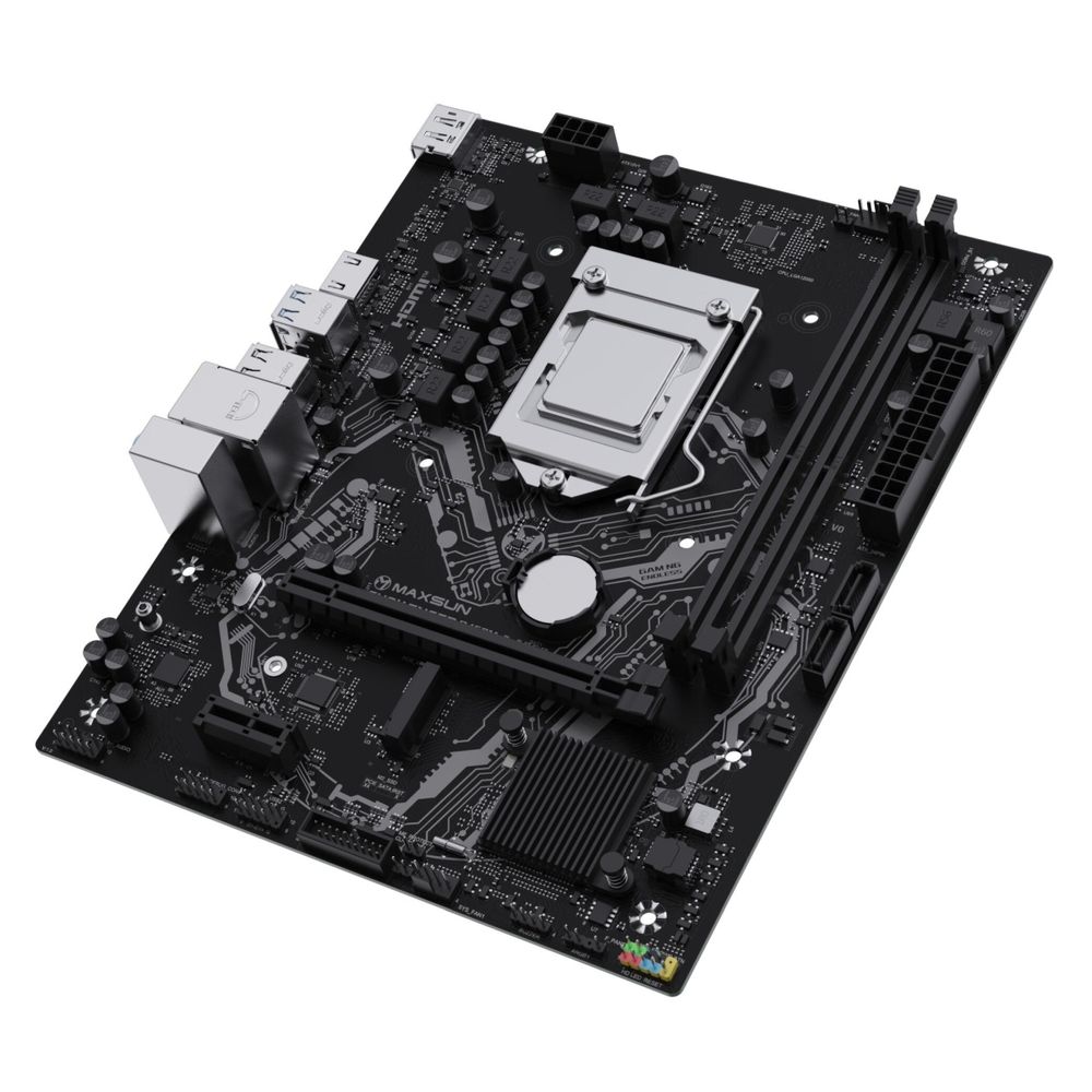 Материнская плата Maxsun MS-Challenger B460M-D ARGB B460, LGA1200, 2*DDR4, 1*PCIEx16, 1*PCIEx1, 1*M.2, 4*USB3.2Gen1, 6*USB2.0, 2*SATA3.0, 1G, DP, HDMI, M-ATX, RTL — изображение 6