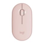 Мышь беспроводная Logitech Pebble M350 Pink розовая, оптическая, 1000dpi, 2.4GHz, USB-ресивер, бесшумная, под обе руки