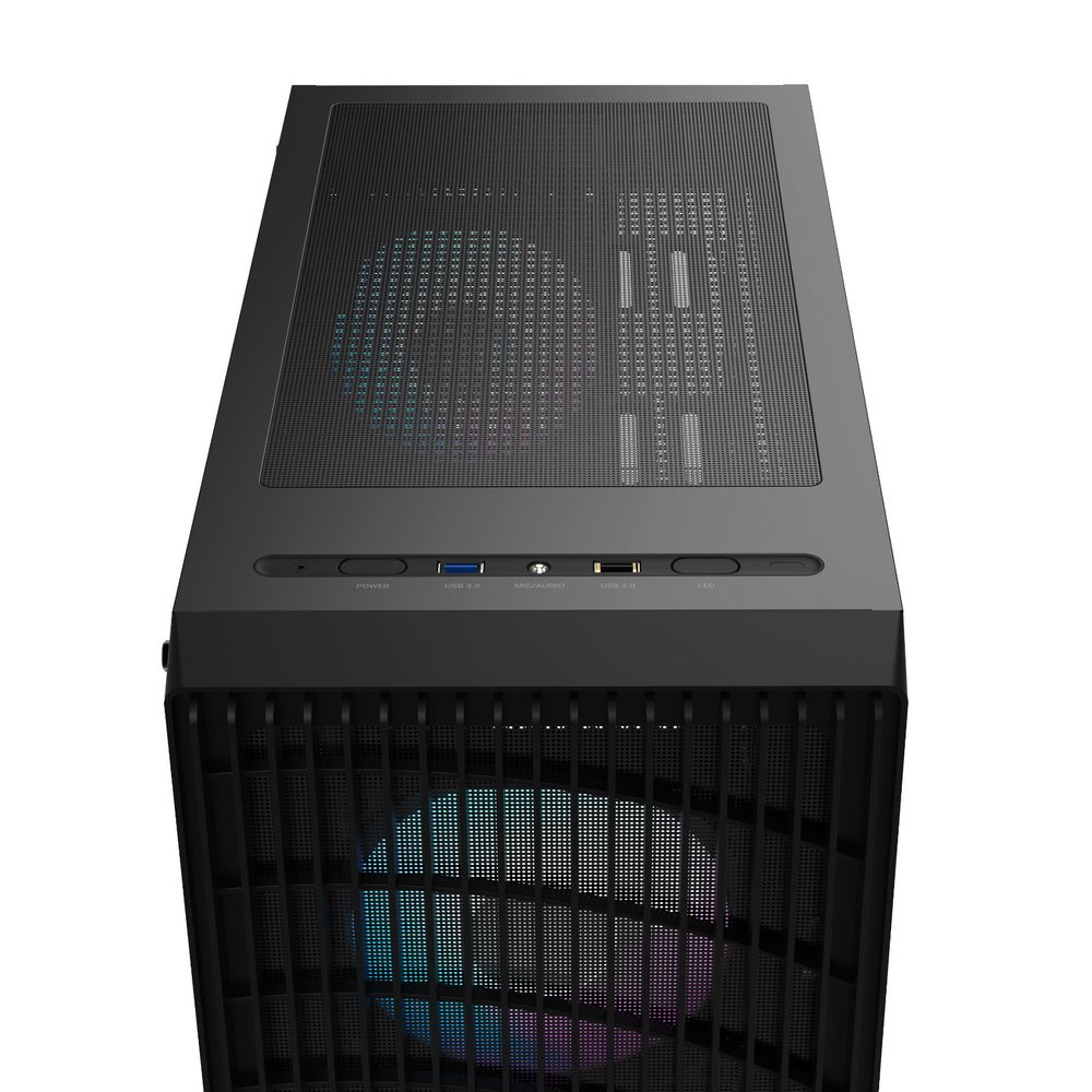 Корпус Case Ocypus Gamma C70 BK ARGB ATX / win / black / 4 ARGB fans / no PSU / Tempered Glass — изображение 7
