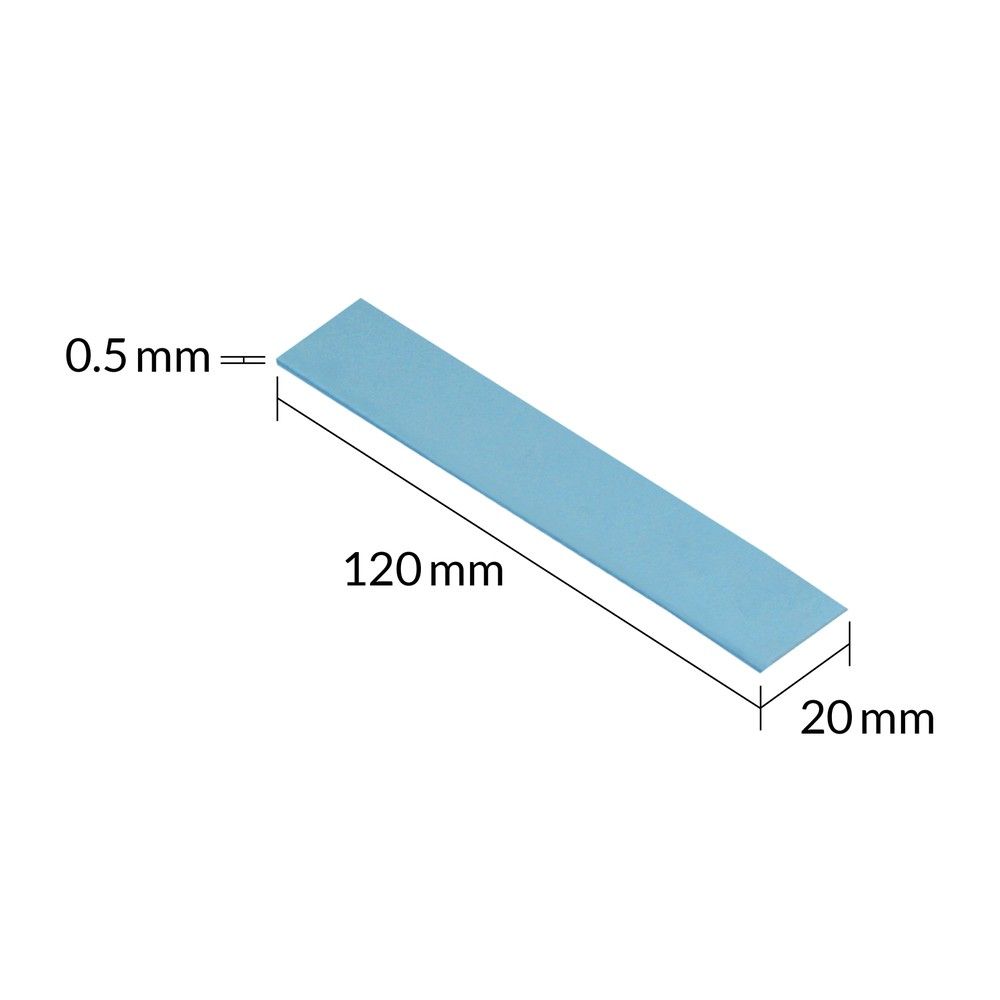 Термопрокладка Arctic Cooling Thermal pad 120x20mm, 0.5mm - 4 Pack TP-3 (ACTPD00055A) — изображение 4
