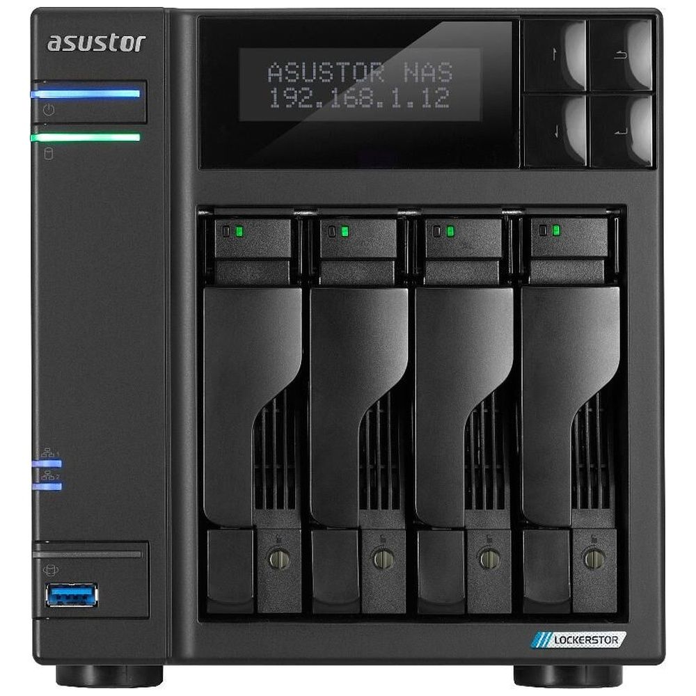 Платформа СХД ASUSTOR AS6704T V2 4 Bay 4xM.2 2x5GLAN 8GB (Max.16GB) DDR4 3xUSB HDMI — изображение 2