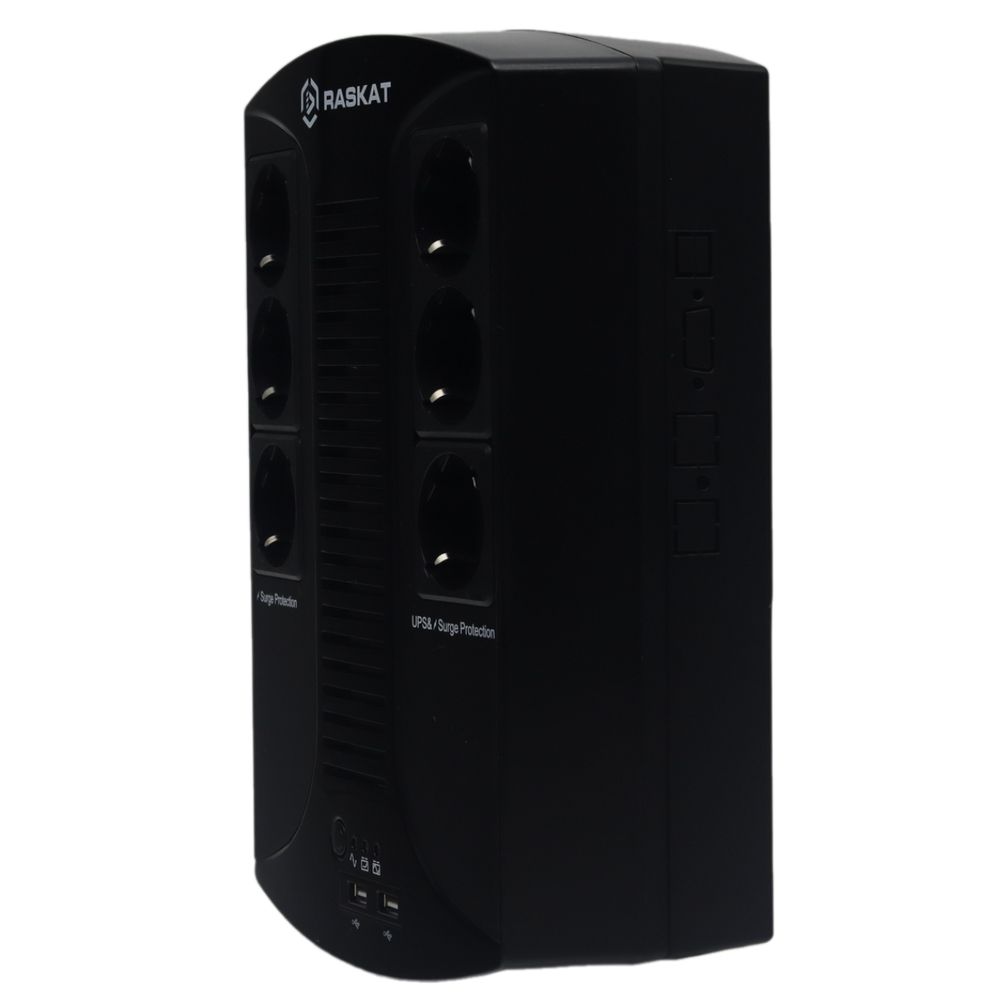 Источник бесперебойного питания ИБП Raskat VS-850VA 850VA, 510Вт, 6хCEE 7 — изображение 3