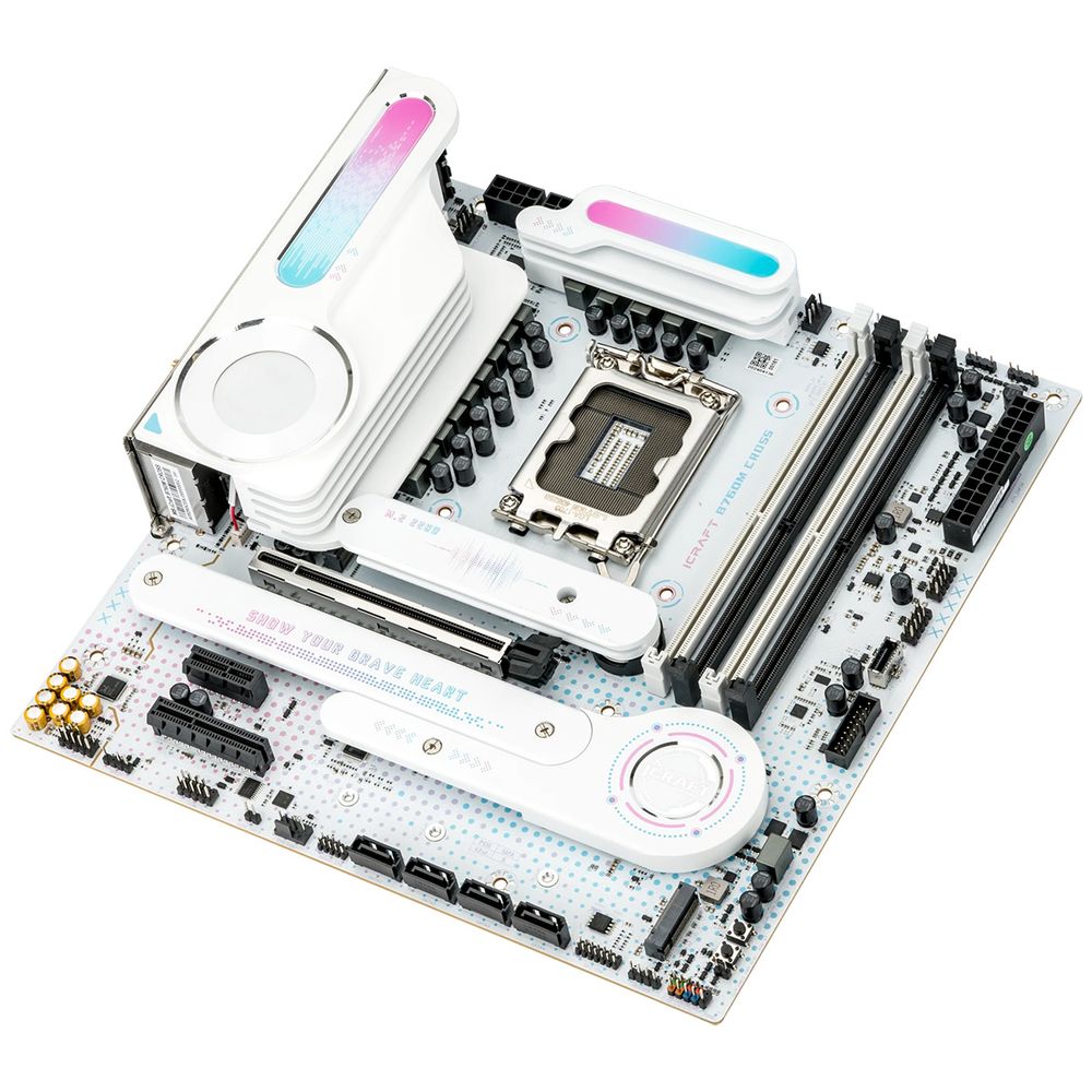 Материнская плата Maxsun MS-iCraft B760M CROSS B760, LGA1700, 4*DDR5, 1*PCIEx16, 1*PCIEx4, 1*PCIEx1, 3*M.2, 1*TypeC, 6*USB3.2Gen1, 8*USB2.0, 4*SATA3.0, 2.5G, DP, HDMI, M-ATX, RTL — изображение 4