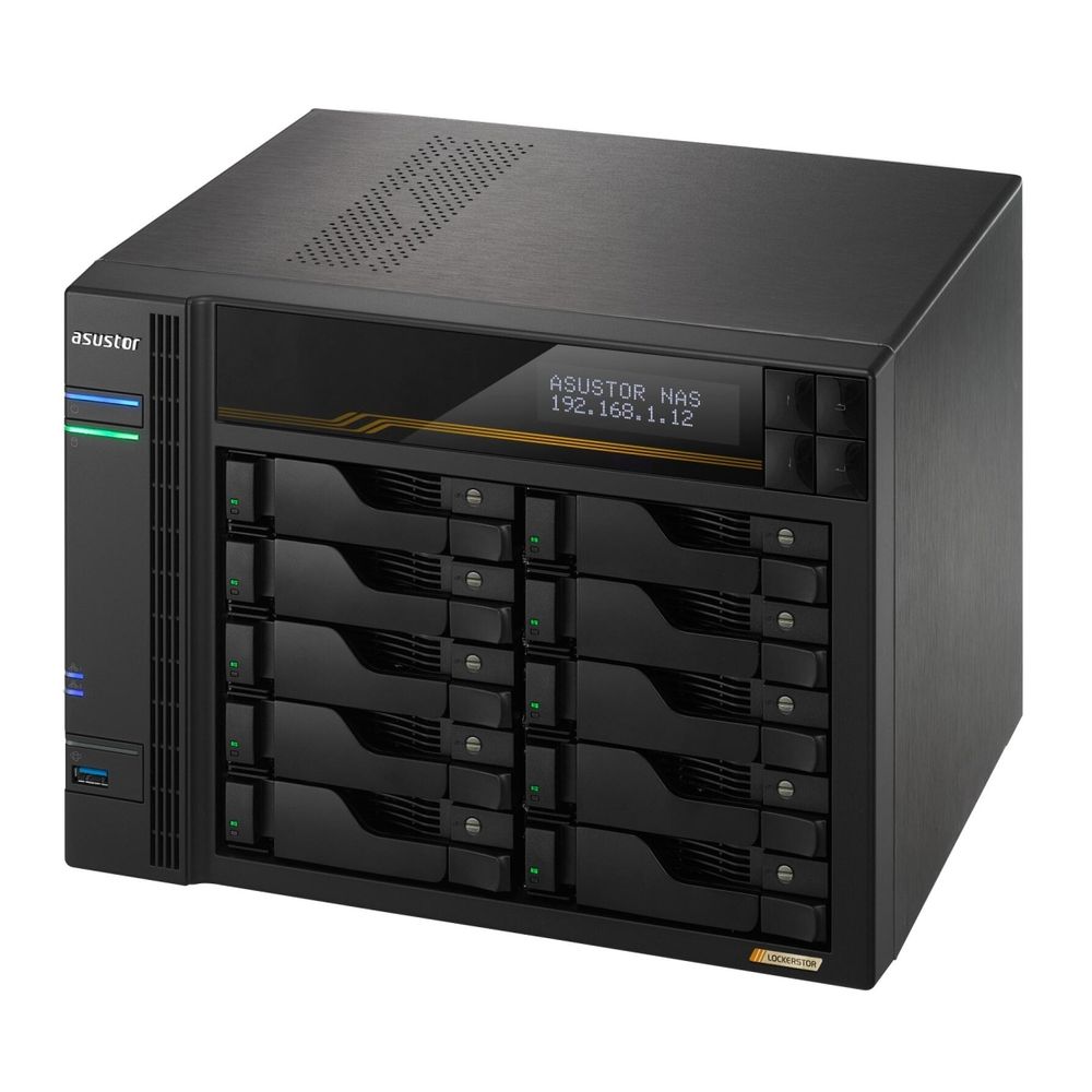 Платформа СХД ASUSTOR AS6810T 10 Bay 4xM.2 2x5GLAN 2x10GLAN 2x5GLAN 16GB (Max.64GB) DDR5 2xUSB-C 3xUSB — изображение 5