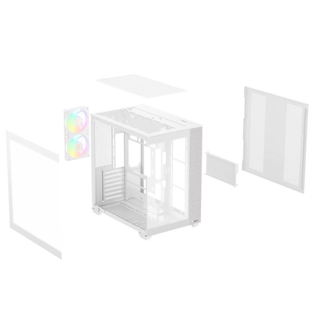 Корпус для ПК Ocypus Delta C74 WH ARGB ATX / win / white / 2 ARGB fans / no PSU /Tempered Glass — изображение 10