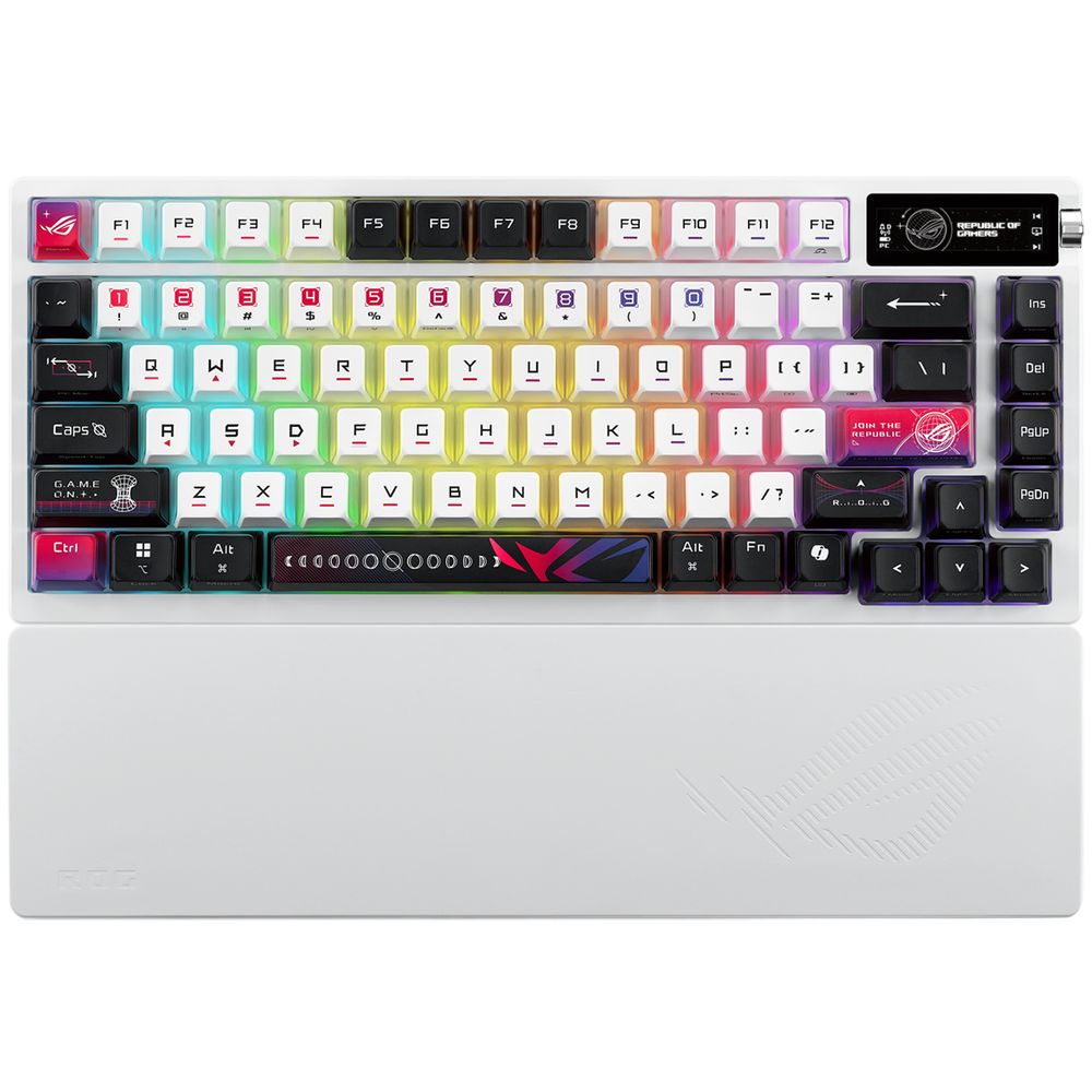 Клавиатура ASUS M704 ROG AZOTH X ROG NX Snow PBT 75% USB 2.4GHz BT — изображение 4
