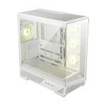 Корпус для ПК MSI MAG PANO 130R PZ White 2xUSB 3.2 Gen 1, 1xUSB 3.2 Gen2 Type-C, 3x120mm ARGB Reverse Blade Fan, 1x120mm ARGB Fan, 1 to 3 Fan PWM Splitter, Tempered Glass Window